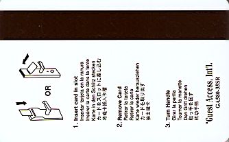 Hotel Keycard Radisson Generic Back