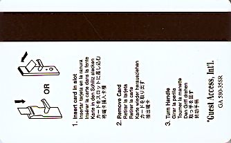 Hotel Keycard Radisson Generic Back