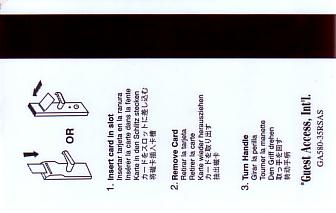 Hotel Keycard Radisson Generic Back