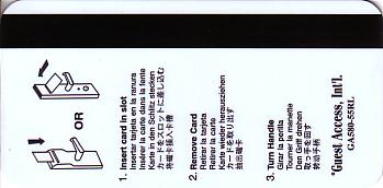 Hotel Keycard Radisson Generic Back