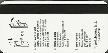Hotel Keycard Radisson Generic Back