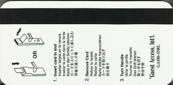 Hotel Keycard Radisson Generic Back