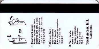Hotel Keycard Radisson Generic Back