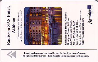 Hotel Keycard Radisson Athlone Ireland Front