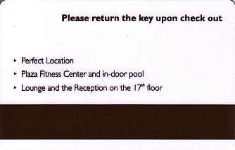 Hotel Keycard Radisson Baku Azerbaijan Back