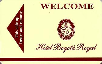 Hotel Keycard Radisson Bogota Colombia Front