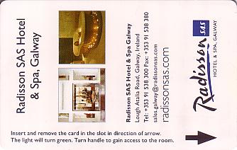Hotel Keycard Radisson Galway Ireland Front