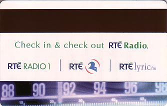 Hotel Keycard Radisson Galway Ireland Back