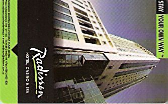 Hotel Keycard Radisson Montevideo Uruguay Front