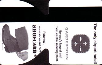 Hotel Keycard Radisson Oslo Norway Back