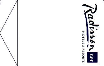 Hotel Keycard Radisson Vilnius Lithuania Front