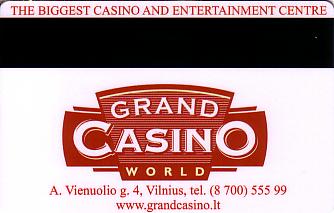 Hotel Keycard Radisson Vilnius Lithuania Back
