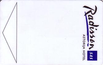 Hotel Keycard Radisson Vilnius Lithuania Front