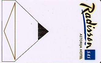 Hotel Keycard Radisson Vilnius Lithuania Front