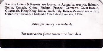 Hotel Keycard Ramada Generic Back