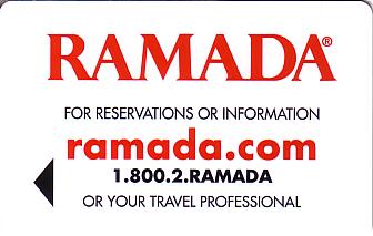 Hotel Keycard Ramada Generic Front