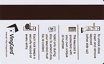 Hotel Keycard Ramada Generic Back