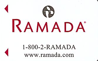 Hotel Keycard Ramada Generic Front