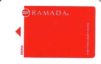 Hotel Keycard Ramada Doha Qatar Front