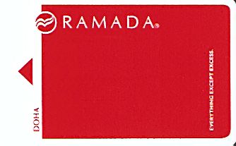 Hotel Keycard Ramada Doha Qatar Front