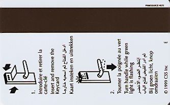 Hotel Keycard Ramada Doha Qatar Back
