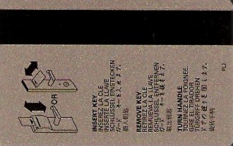 Hotel Keycard The Regent Beverly Hills U.S.A. Back