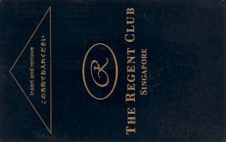 Hotel Keycard The Regent  Singapore Front