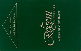Hotel Keycard The Regent  Singapore Front