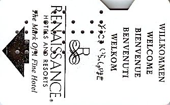 Hotel Keycard Renaissance Generic Front