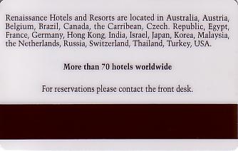 Hotel Keycard Renaissance Generic Back