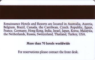 Hotel Keycard Renaissance Generic Back