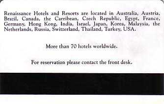 Hotel Keycard Renaissance Generic Back