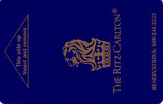 Hotel Keycard Ritz Carlton Generic Front