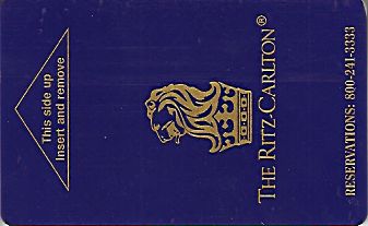 Hotel Keycard Ritz Carlton Generic Front