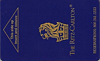 Hotel Keycard Ritz Carlton Generic Front