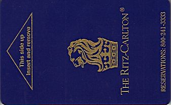 Hotel Keycard Ritz Carlton Generic Front