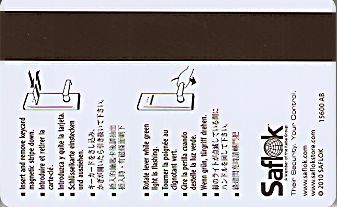 Hotel Keycard Ritz Carlton Generic Back