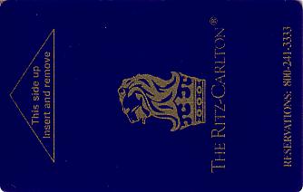 Hotel Keycard Ritz Carlton Generic Front