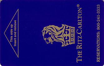 Hotel Keycard Ritz Carlton Generic Front