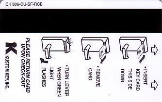 Hotel Keycard Ritz Carlton Generic Back