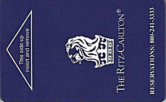 Hotel Keycard Ritz Carlton Generic Front