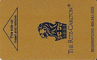 Hotel Keycard Ritz Carlton Generic Front