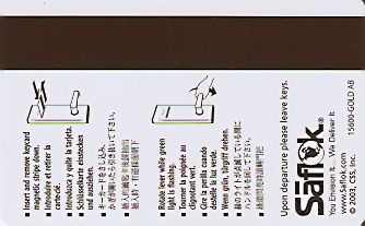 Hotel Keycard Ritz Carlton Generic Back
