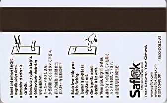 Hotel Keycard Ritz Carlton Generic Back