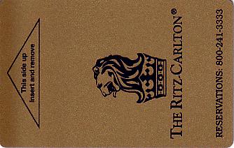 Hotel Keycard Ritz Carlton Generic Front