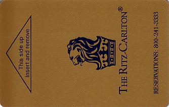 Hotel Keycard Ritz Carlton Generic Front