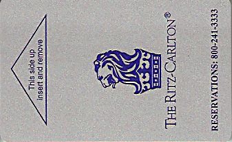 Hotel Keycard Ritz Carlton Generic Front