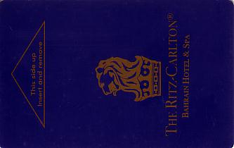 Hotel Keycard Ritz Carlton  Bahrain Front