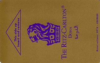 Hotel Keycard Ritz Carlton Doha Qatar Front
