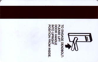 Hotel Keycard Ritz Carlton San Juan Puerto Rico Back